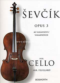 40 Variations for Cello, op. 3. 9781846097973 40 Variations for Cello, op. 3. 9781846097973