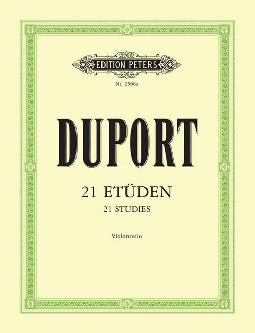 21 Etüden. Violoncello. 9790014011666