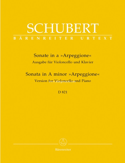 Sonate in a "Arpeggione" D 821. Violoncello und Klavier