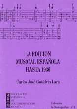 La edición musical española hasta 1936: Guía para la datación de partituras. 9788460532941