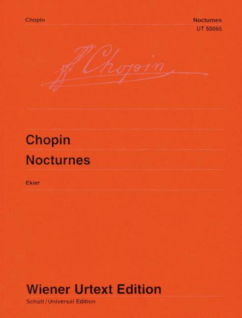 Nocturnes Urtext, op. 9, 15, 27, 32, 37, 48, 55, 62, op. post.