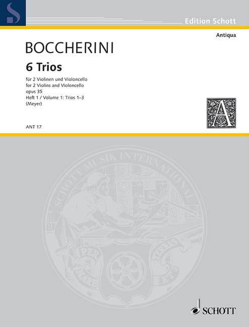 Sechs Trios, op. 35, für zwei Violinen und Violoncello. Band I (I-III). Set of Parts