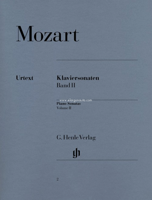 Klaviersonaten, Band II = Piano Sonatas, vol. II. 9790201800028