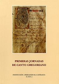 Primeras Jornadas de Canto Gregoriano, Zaragoza, 4-13 de noviembre de 1996