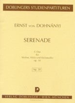 Serenade, op. 10  für Streichtrio (violin, viola, cello). Studienpartitur. 9790012030720