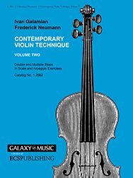 Contemporary Violin Technique, Volume 2