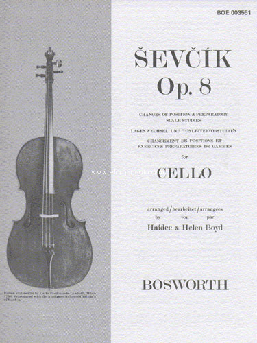 Cello Studies, op. 8. Changes Of Position And Preparatory Scale Studies. 9780711995024