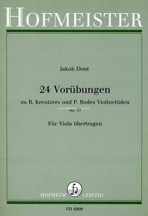 24 Vorübungen, op. 37, Viola