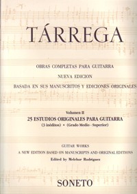 Obras completas para guitarra, vol. II: 25 estudios originales para guitarra, 3 inéditos. Grado medio-superior. 9788487969485 Obras completas para guitarra, vol. II: 25 estudios originales para guitarra, 3 inéditos. Grado medio-superior. 9788487969485