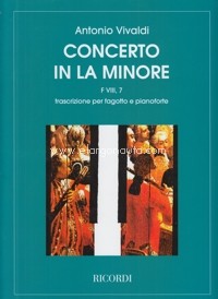 Concerto per fagotto, archi e basso continuo in la minore RV 497 - F.VIII-7. Riduzione per fagotto e pianoforte