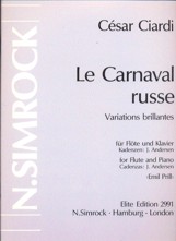 Le Carnaval Russe, variations brillantes, for Flute and Piano