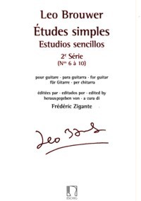 Études Simples pour Guitare, 2ª série, nº 6 à 10 (Estudios Sencillos). 9790045033941