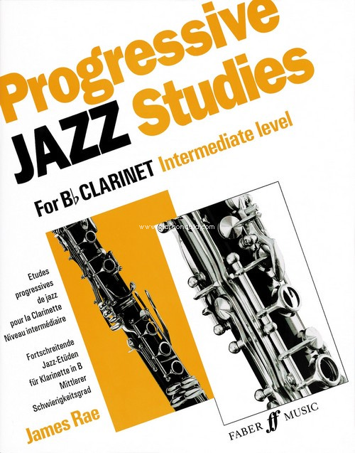 Progressive Jazz Studies, for Bb Clarinet, Intermediate Level
