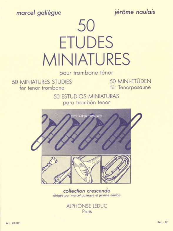 50 Etudes miniatures, pour trombone ténor