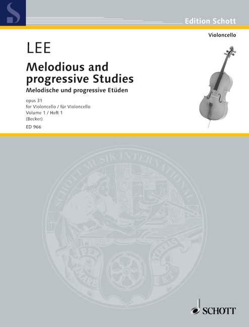 Melodische und progressive Etüden, op. 31, violoncello, Heft 1. 9790001032346