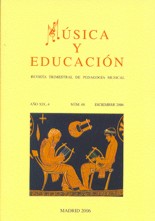 Música y Educación. Nº 69. Marzo 2007