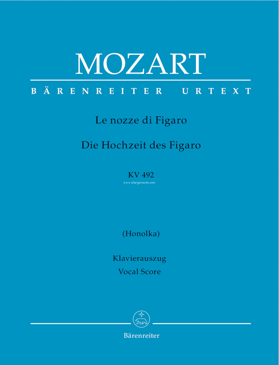 Le nozze di Figaro, KV 492, Klavierauszug