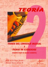 Teoría del lenguaje musical y fichas de ejercicios. Segundo curso de grado elemental. 9788495262660