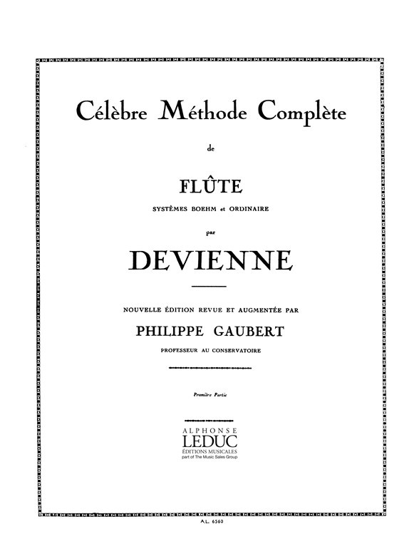 Célèbre Méthode de flûte. Volume 1