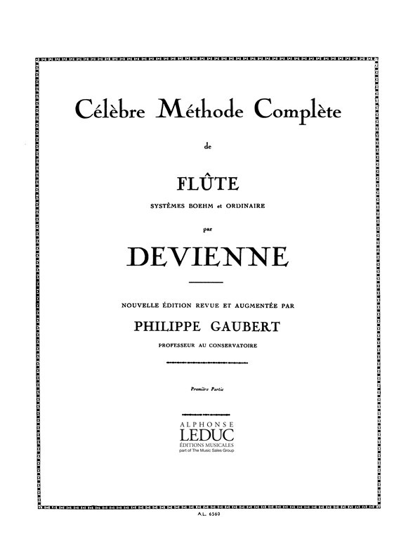 Célèbre Méthode de flûte. Volume 1