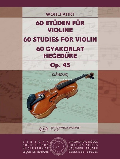 60 Studies for Violin, op. 45. 9790080037973