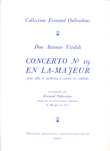 Concerto No 19 in La Majeur, Viola and Piano