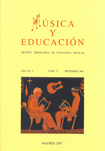 Música y Educación. Nº 72. Diciembre 2007
