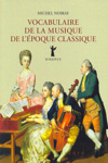 Vocabulaire de la musique de l'époque classique