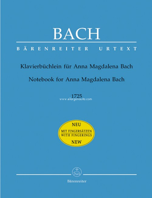 Klavierbüchlein der Anna Magdalena Bach. 9790006524396