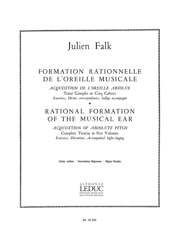 La Formation rationnelle de l'oreille musicale, 2. Neuvièmes majeures. 22080