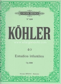 40 estudios infantiles, opus 218, para piano