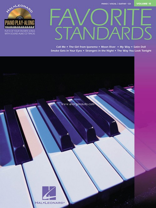 Piano Play-Along. vol. 15. Favorite Standards (PVG)