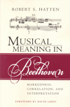 Musical Meaning in Beethoven : Markedness, Correlation, and Interpretation (Musical Meaning and Interpretation)