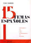 15 Temas españoles, para instrumento de púa con acompañamiento de guitarra