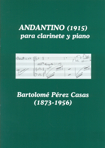 Andantino (1915), para clarinete y piano