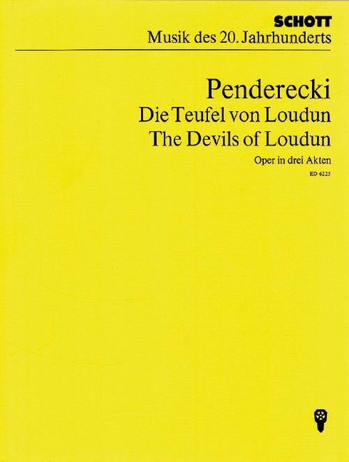 Die Teufel von Loudun, Oper in drei Akten. 9790001066365