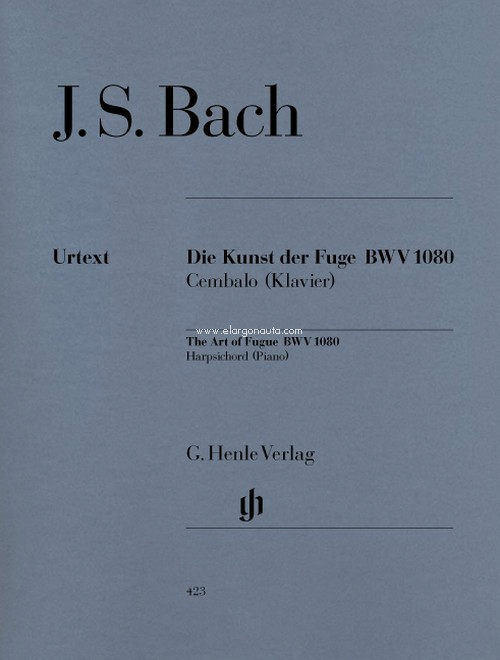 Die Kunst der Fuge, für Cembalo (Klavier), BWV 1080