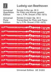 Sonate G-Dur op. 30/3 für Flöte und Klavier = Sonata G major Op. 30/3, for Flute and Piano
