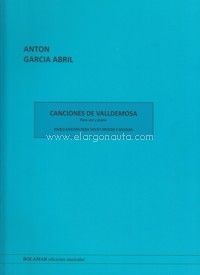 Canciones de Valldemosa, para canto y piano. Doble edición para voces medias y agudas