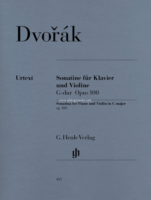 Sonatine für Klavier und Violine, G-dur, opus 100. 9790201804132