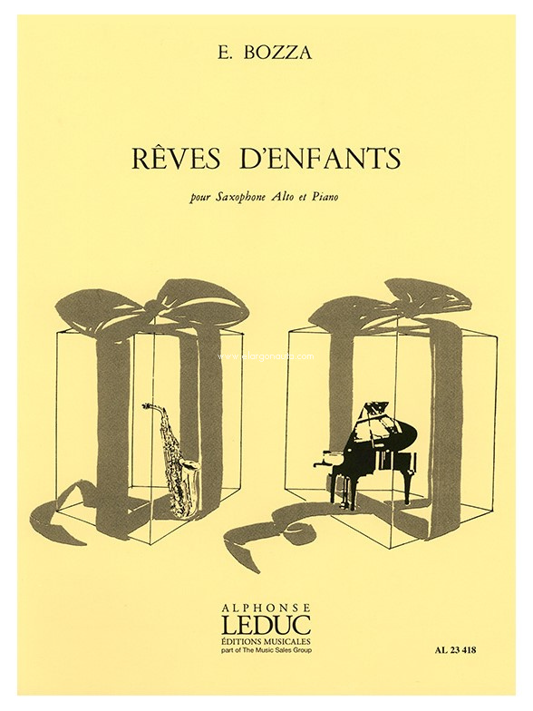 Rêves d'enfants, pour saxophone alto et piano. 9790046234187