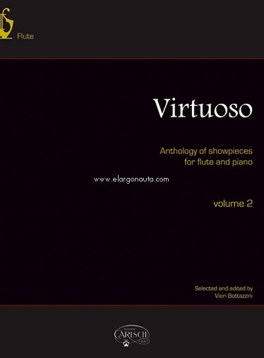 Virtuoso, vol. 2. Anthology of showpieces for flute and piano. 9788850716043