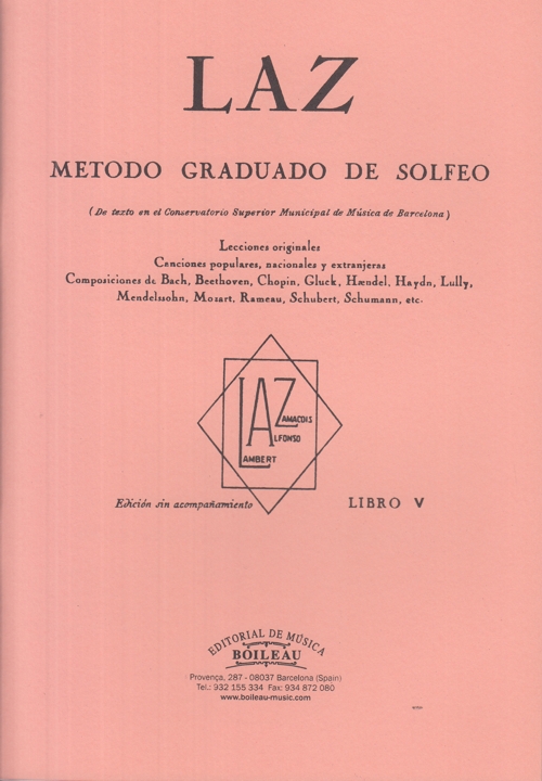 LAZ, método graduado de solfeo, libro 5