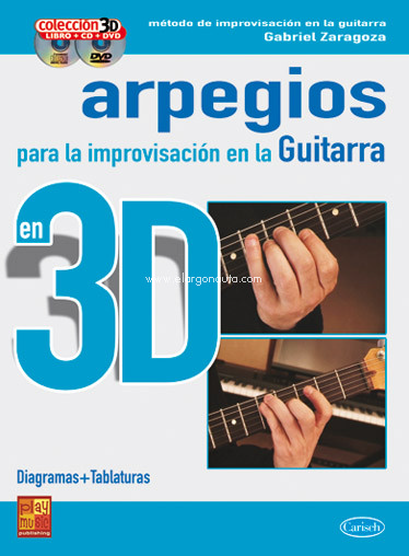 Arpegios para la improvisación en la guitarra, en 3D