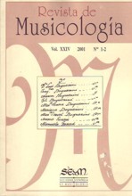 Revista de Musicología, vol. XXIV, 2001, nº 1-2. 26269