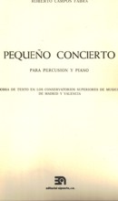 Pequeño concierto, para percusión y piano