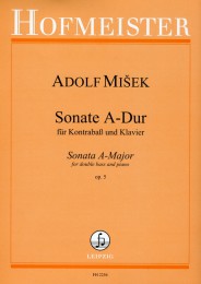 Sonata in A Major, No. 1, Op. 5, for Double Bass and Piano. 9790203422563