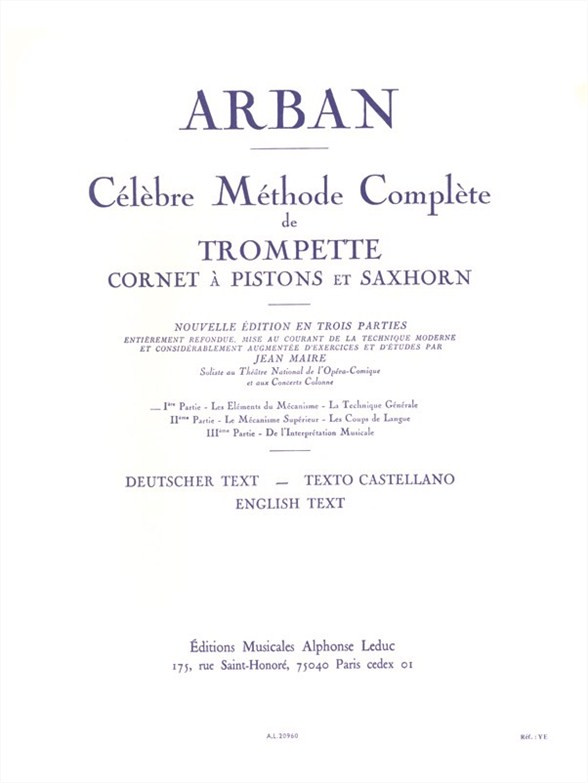 Célebre método completo de trompeta, cornetín y saxhorn, vol. 1