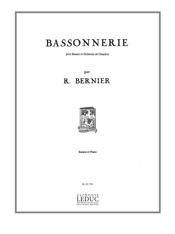 Bassonnerie, basson et piano. 26870