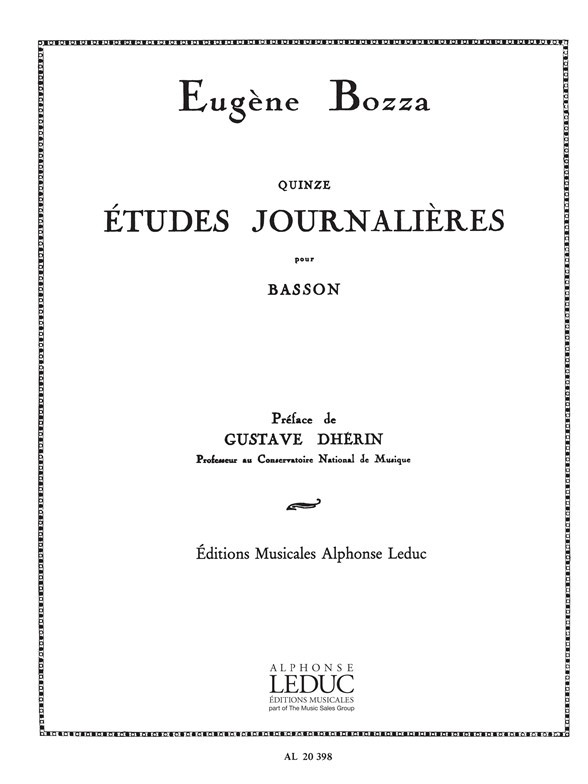 15 Etudes Journalières, Bassoon. 9790046203985